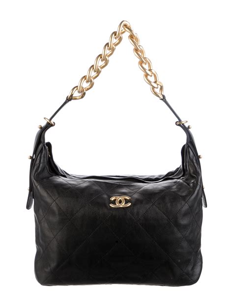 chanel hobo black|Chanel hobos for women.